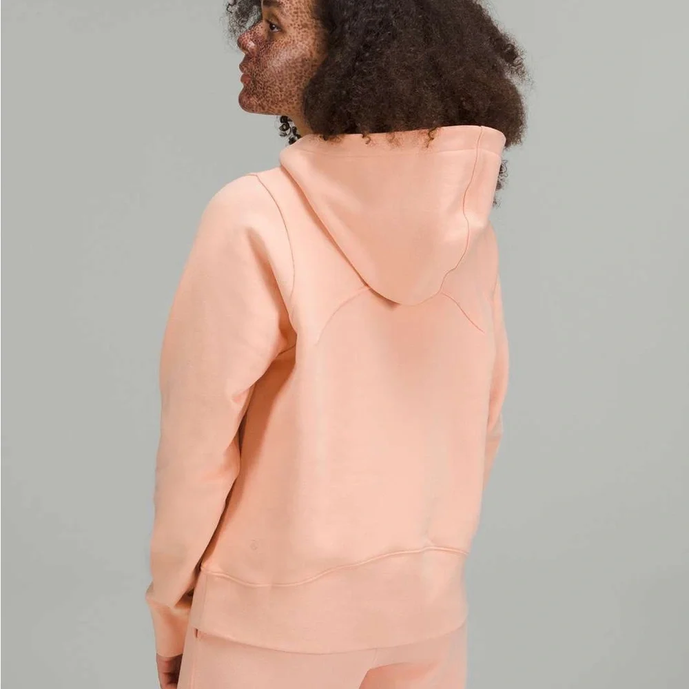 Lululemon Lonugeful Hoodie in Peach Satin